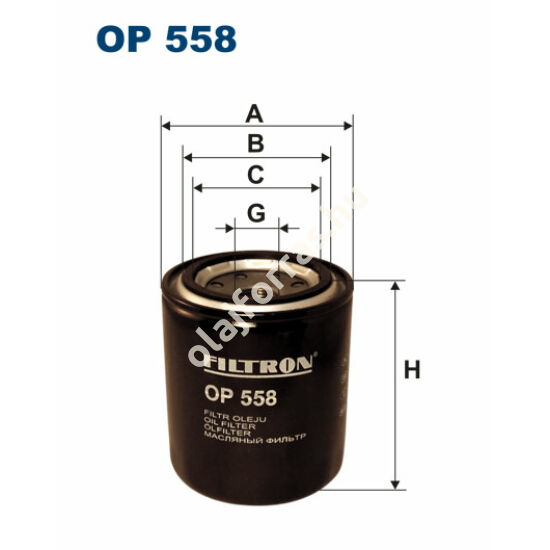 OP558 Filron olajszűrő