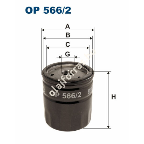 OP566/2 Filron olajszűrő