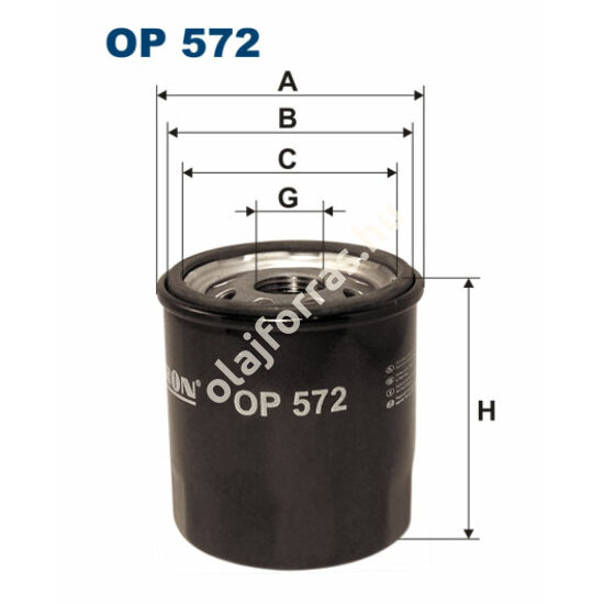 OP572 Filron olajszűrő