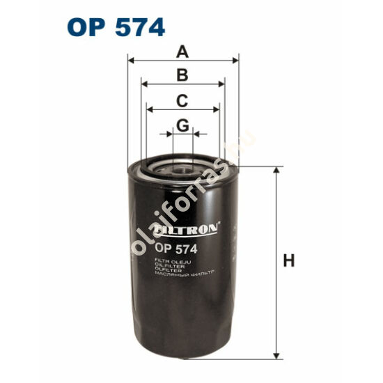 OP574 Filron olajszűrő