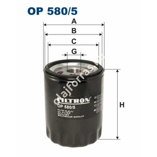 OP580/5 Filron olajszűrő