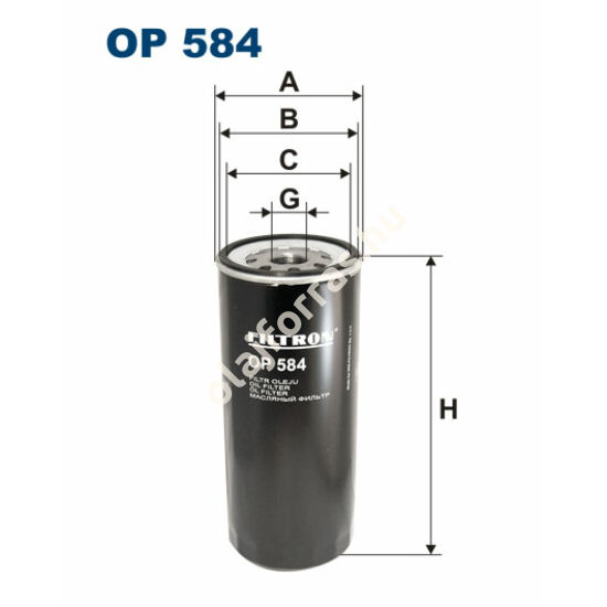 OP584 Filron olajszűrő