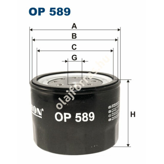 OP589 Filron olajszűrő
