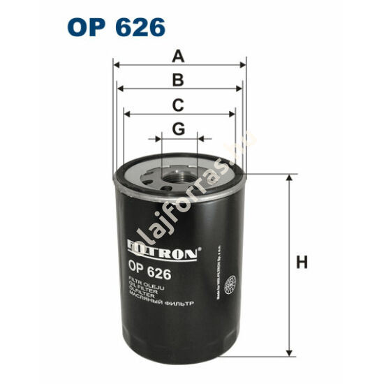 OP626 Filtron olajszűrő