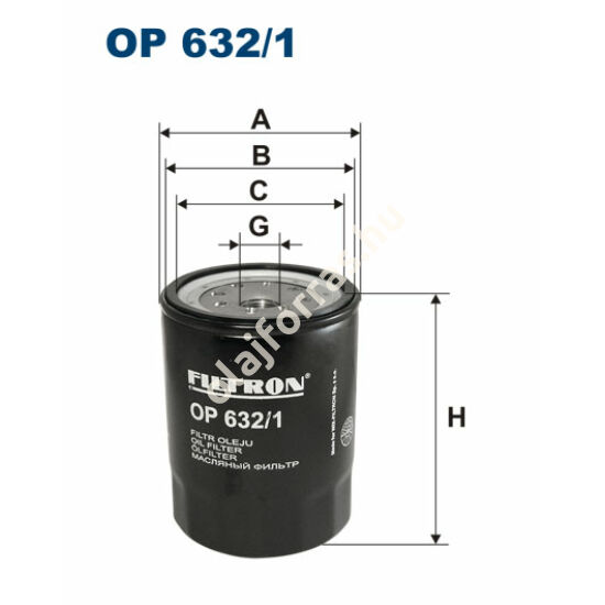 OP632/1 Filron olajszűrő