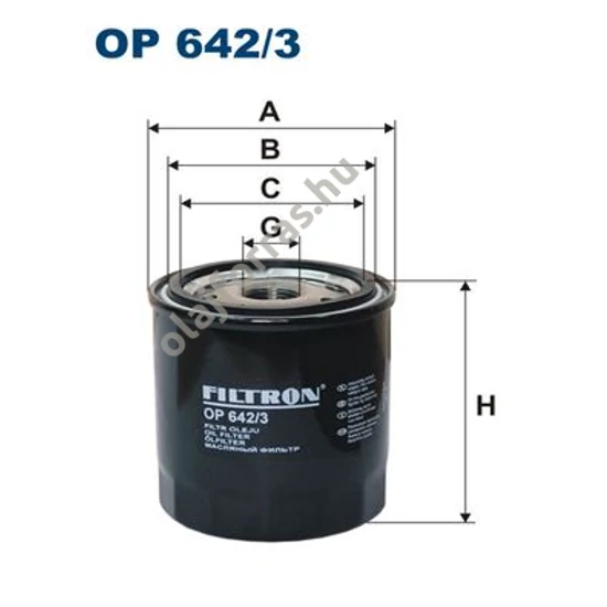 OP642/3 Filron olajszűrő