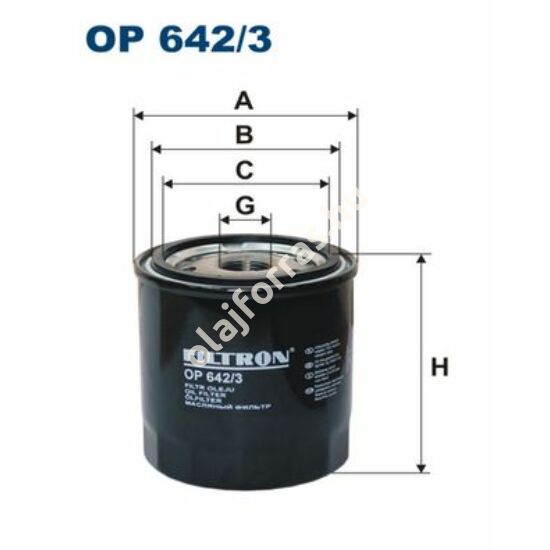 OP642/3 Filron olajszűrő