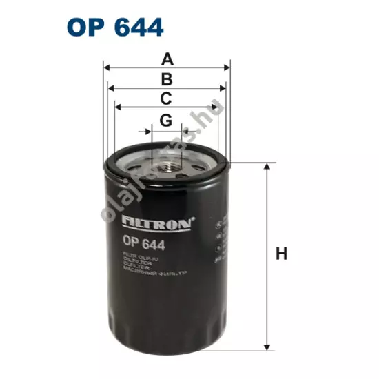 OP644 Filron olajszűrő