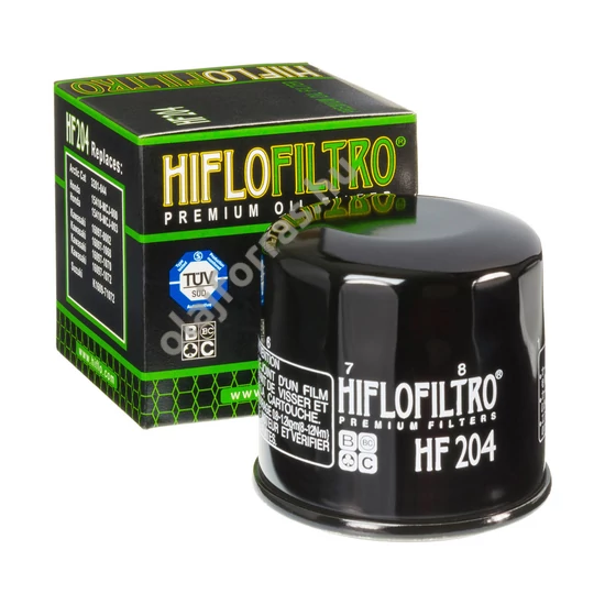 HifloFiltro HF204 olajszűrő (fényes fekete kivitel)
