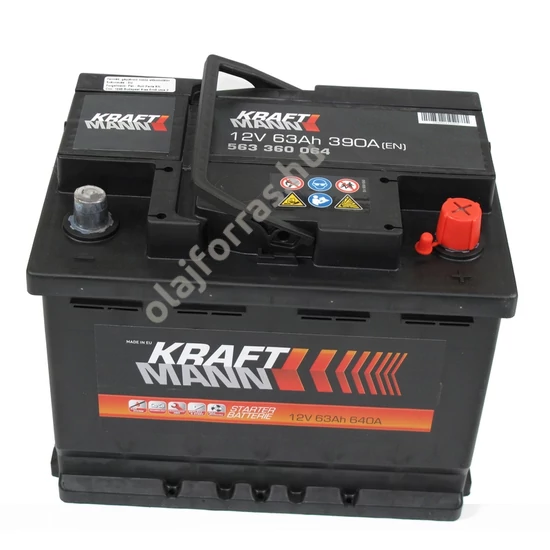 Kraftmann 63Ah/640A J+ L2 (242*175*190)N