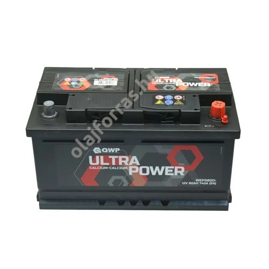 QWP Ultra Power 80Ah/740A J+ (WEP5800)