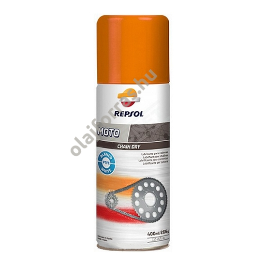 Repsol Moto Chain Dray White PTFE Lánckenő Spray 400ml (fehér)