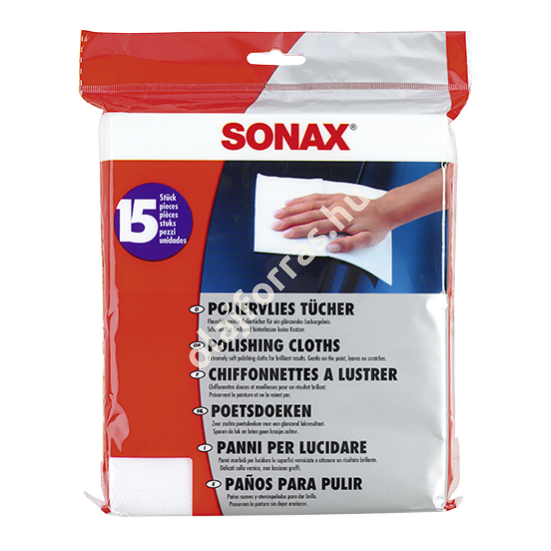 Sonax polirozó kendő 15 db-os