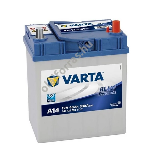 Varta Blue 40Ah/330A J+ (187*127*227) ázsia-vékonysarus